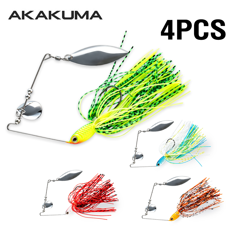 Fishing Lure Spinnerbait - 4pcs 18g Spinnerbait Fishing Lure Double