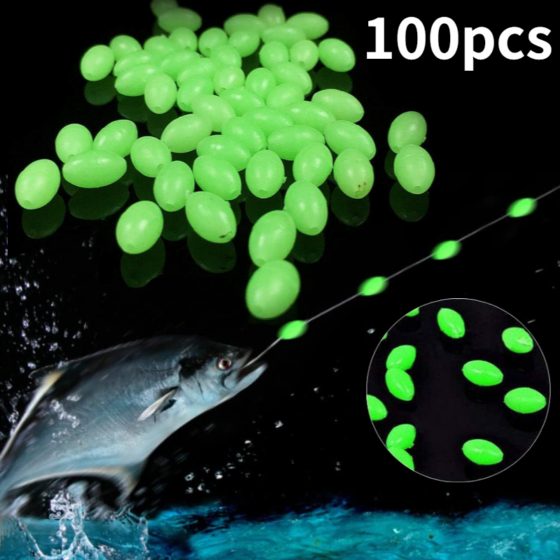 100pcs/lot Oval Night Luminous - Fishing Lure Making Kit ulasan dan harga