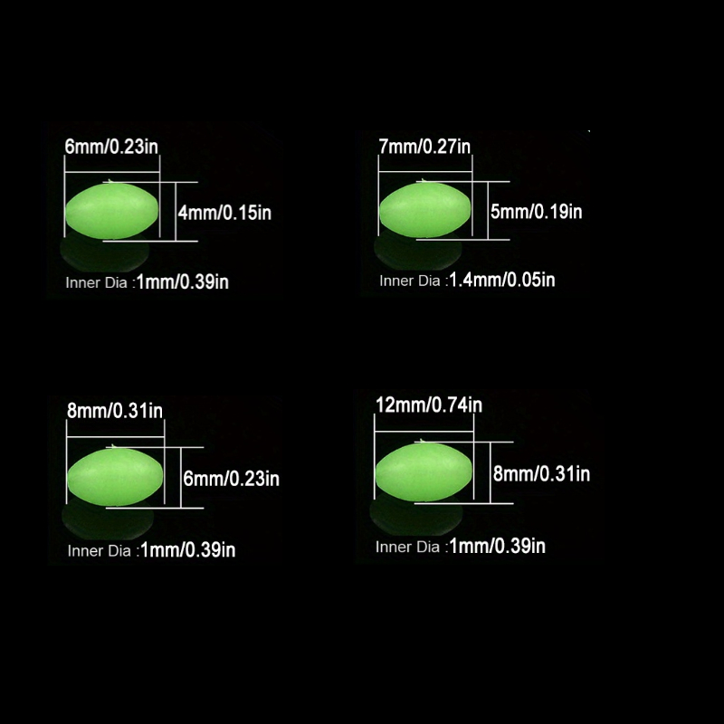 100pcs/lot Oval Night Luminous - Fishing Lure Making Kit ulasan dan harga