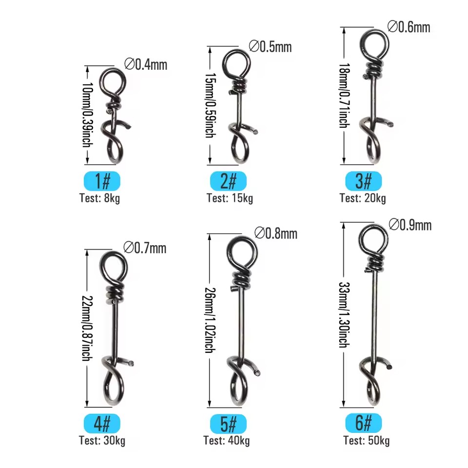 50PCS 10mm ~ 33mm Stainless St - Fishing Lure Accessories ulasan dan harga