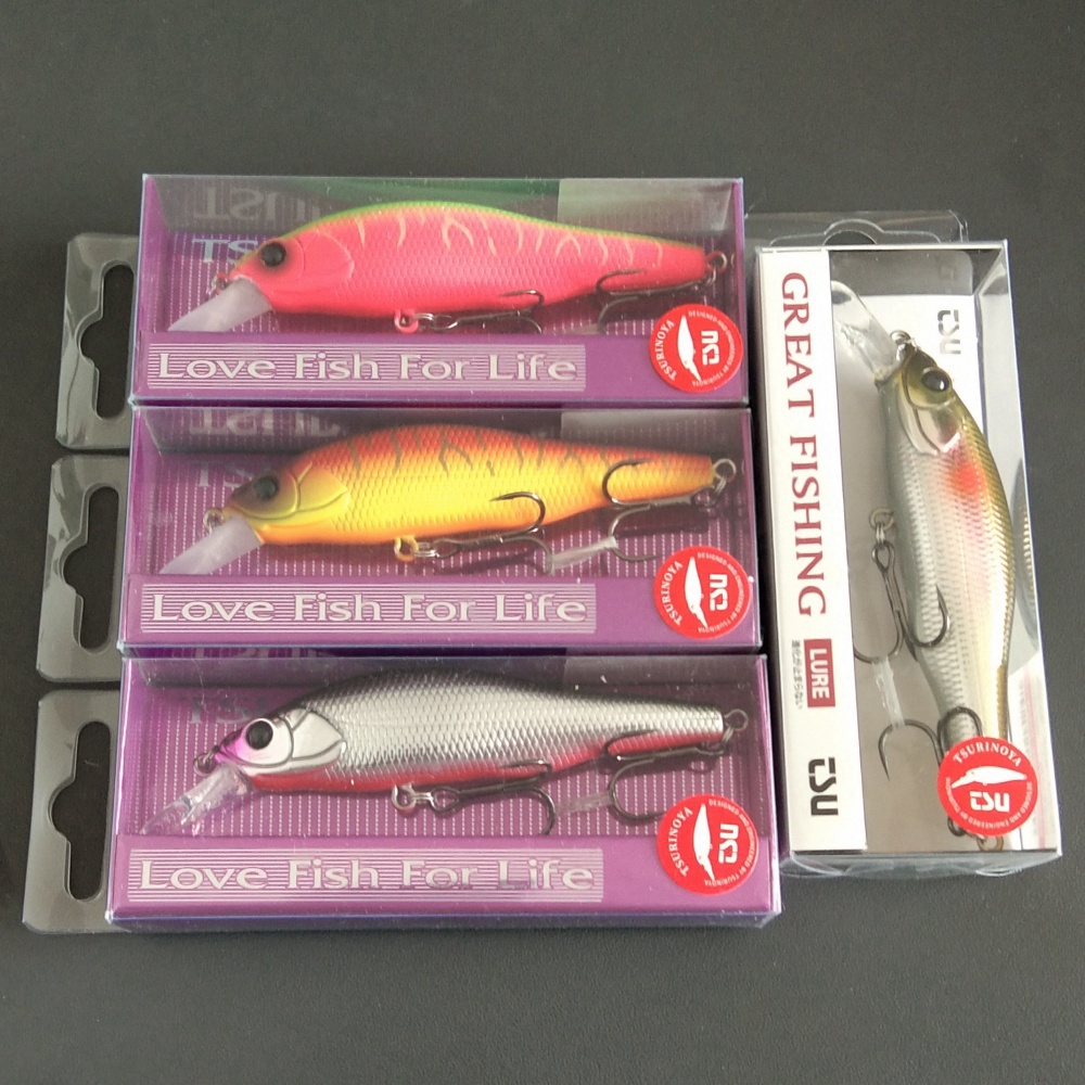 TSURINOYA 4pcs 80SP Suspending - Fishing Lure Swimbait ulasan dan harga