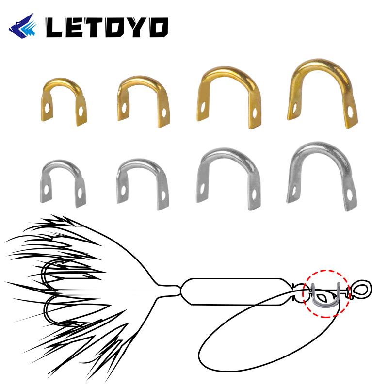 LETOYO 100pcs Folded Clevises  - Fishing Lure Making Kit ulasan dan harga
