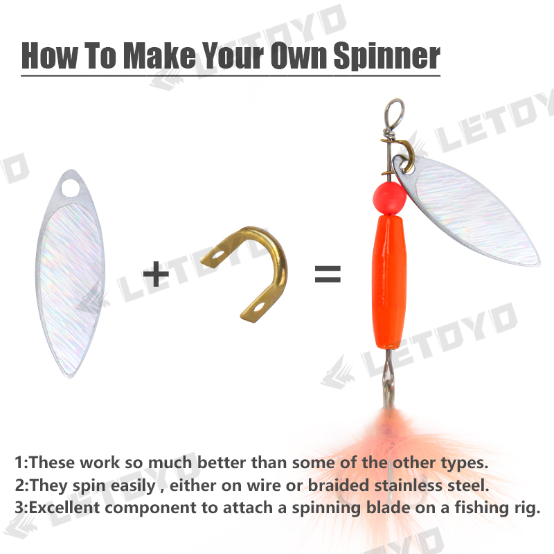LETOYO 100pcs Folded Clevises  - Fishing Lure Making Kit ulasan dan harga