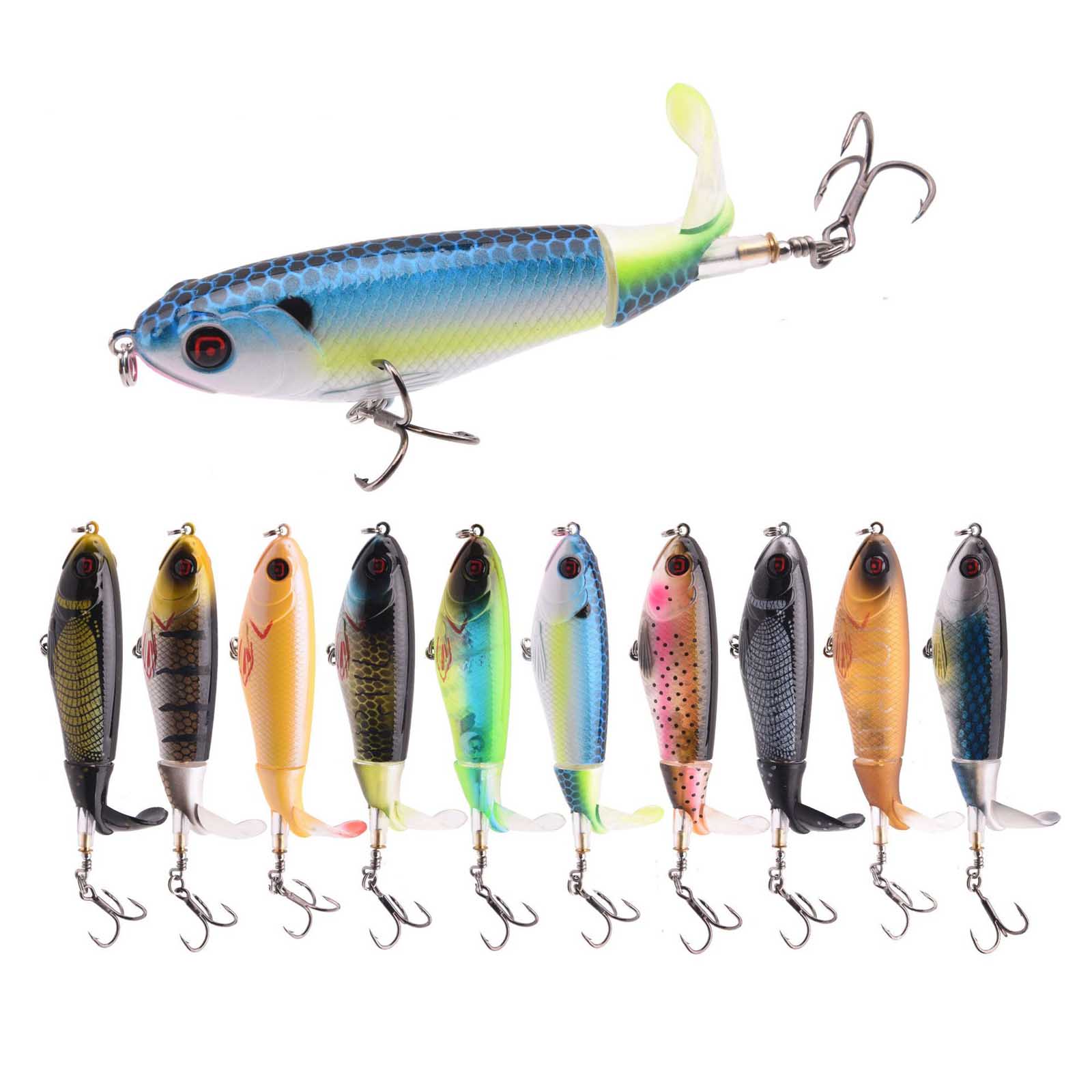 10.5cm/17g Propeller Tractor T - Fishing Lure Swimbait ulasan dan harga