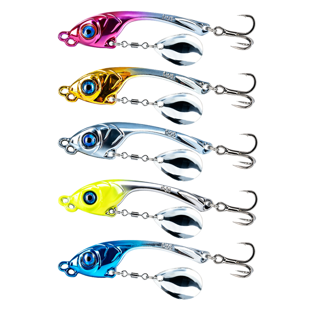 10 Pcs/Box Double Hole Metal V - Fishing Lure Spinnerbait ulasan dan harga