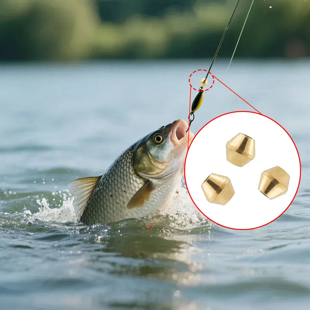 40pcs DIY Lure Brass Fishing B - Fishing Lure Spinner ulasan dan harga