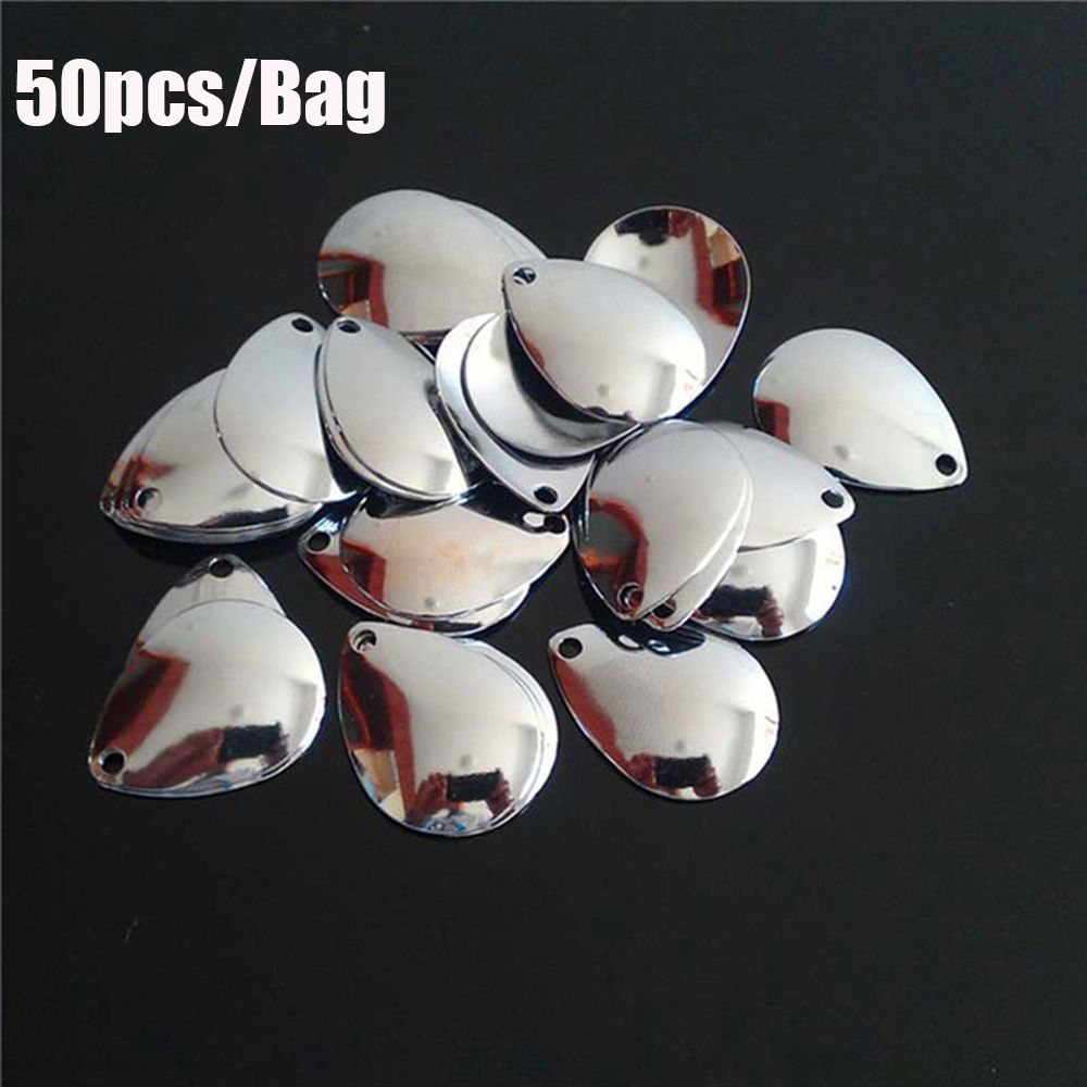 50pcs Rotate Sequin Smooth Nic - Fishing Lure Spinner ulasan dan harga
