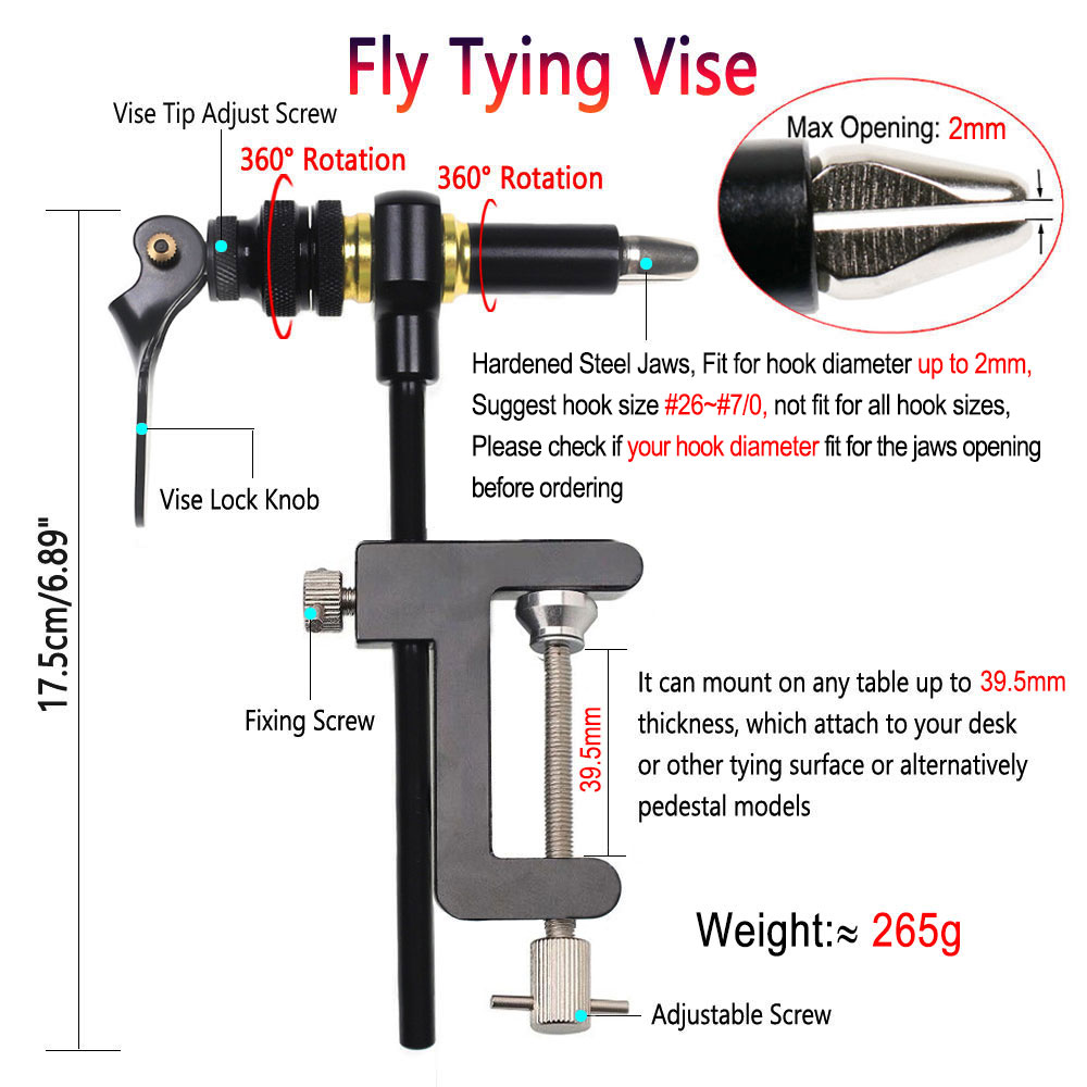 Bimoo 360° Rotation C-Clamp Fl - Fishing Lure Spinner ulasan dan harga