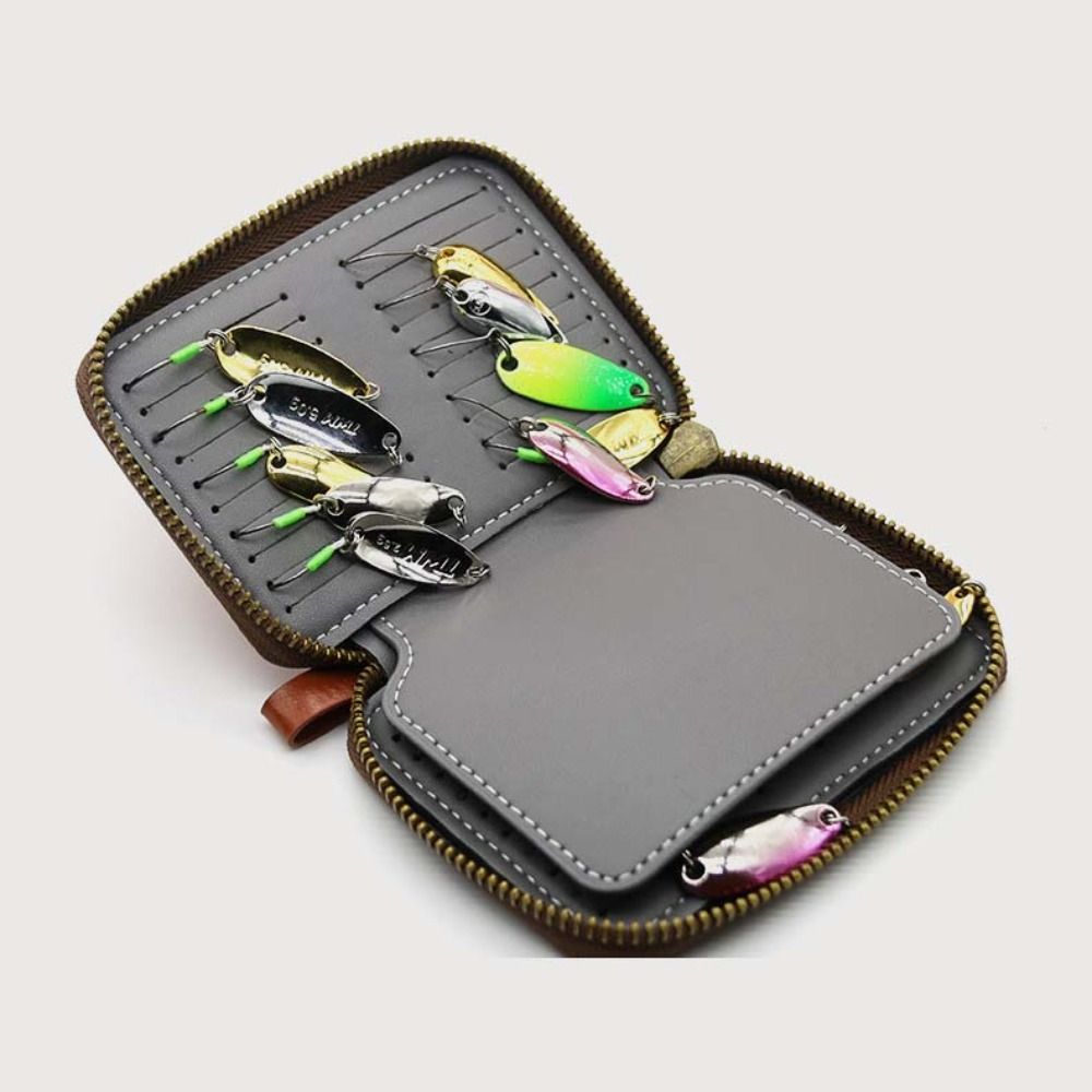 PU Leather Lure Wallet Bag Car - Fishing Lure Spinner ulasan dan harga