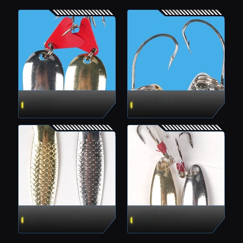 Fishing Lure Kit 16 Pcs Sets T - Fishing Lure Spinnerbait ulasan dan harga