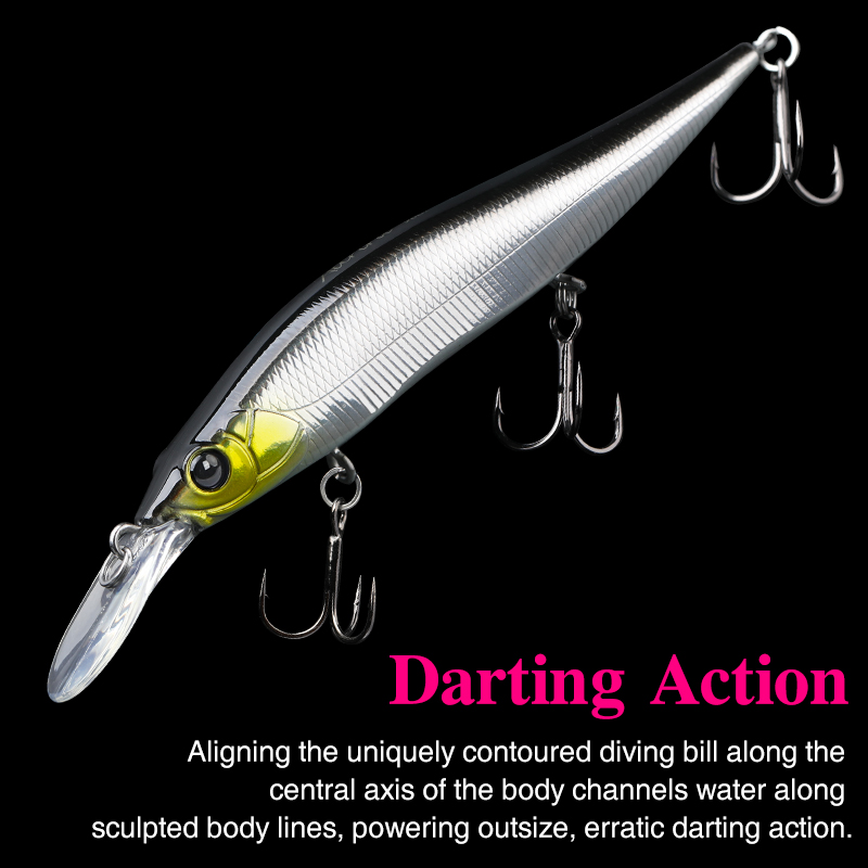 TSURINOYA  Suspending Minnow J - Fishing Lure Swimbait ulasan dan harga