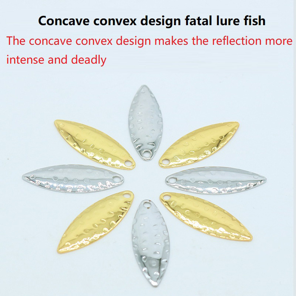 10Pcs/lot Willow Leaf Sequin P - Fishing Lure Spinner ulasan dan harga