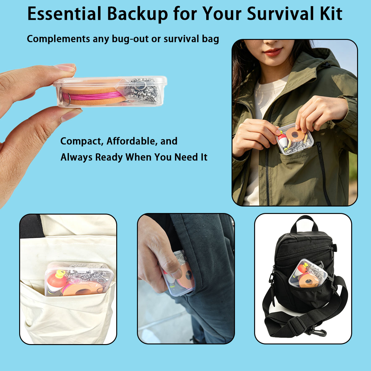 Portable Emergency Fishing Gea - Fishing Lure Making Kit ulasan dan harga