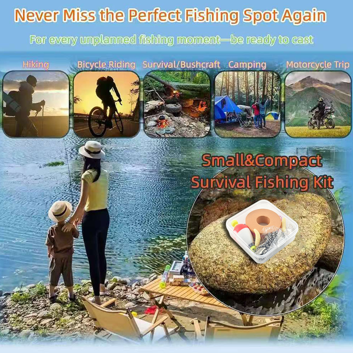 Portable Emergency Fishing Gea - Fishing Lure Making Kit ulasan dan harga