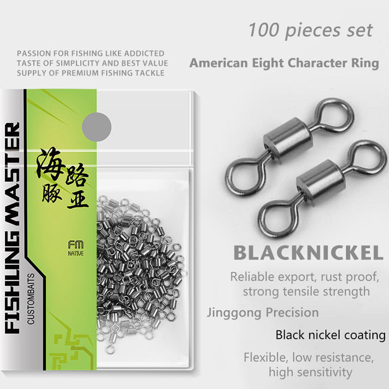 ★▲100Pcs Fishing Swivels Stain - Fishing Lure Making Kit ulasan dan harga